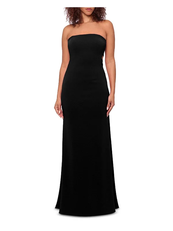 Savings You Can’t Ignore!Womens Cut-Out Strapless Evening Dress