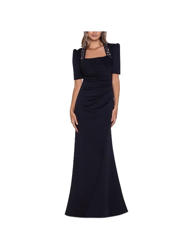 Best Deals Just for You!Womens Embellished Satin Evening Dress