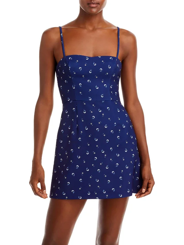 Flash Sale – Act Fast!Womens Floral Print Above Knee Fit & Flare Dress