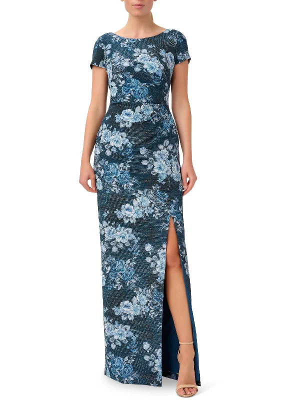 Score Huge Discounts Today!Womens Metalic Maxi Evening Dress
