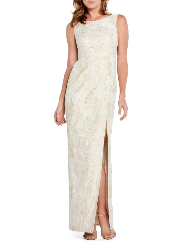 Your Shopping Wish, Our Discount Command!Womens Metallic Maxi Evening Dress