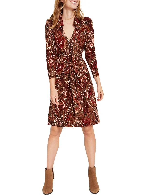 Special Offer – Act Fast!Womens Paisley Knee Shirtdress