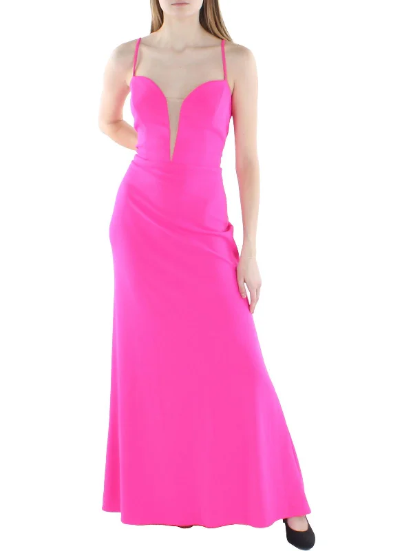 The Best Sale of the Year!Womens Plunging Long Evening Dress
