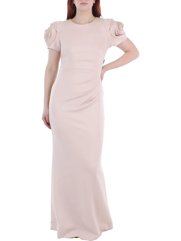Unmissable Offers Await!Womens Ruched Fit & Flare Evening Dress