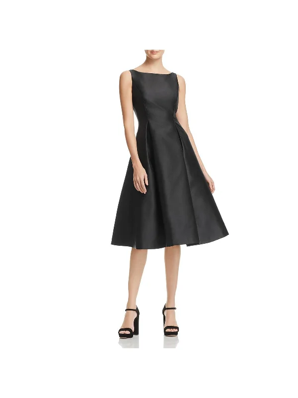Must-Have Deals Inside!Womens Satin Pleated Evening Dress