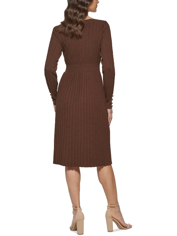 Exclusive Offers You’ll Love!Womens Soft Pleated Sweaterdress