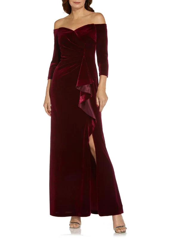 Shop Today, Save Tomorrow!Womens Velvet Long Evening Dress
