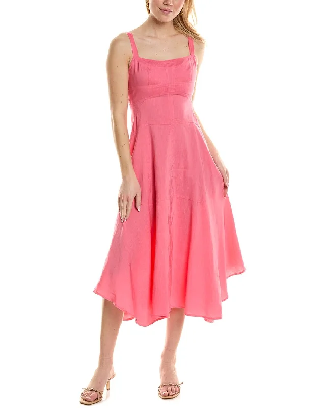 Unbeatable Prices!A.L.C. Harlow Linen-Blend Midi Dress