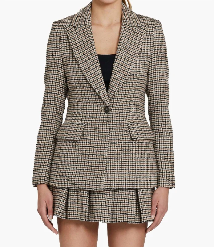 Enjoy Huge Discounts Now!Aldridge Houndstooth Blazer