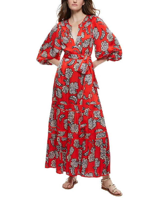 Save More When You Shop More!alice + olivia Lyla Blouson Tunic Midi Dress