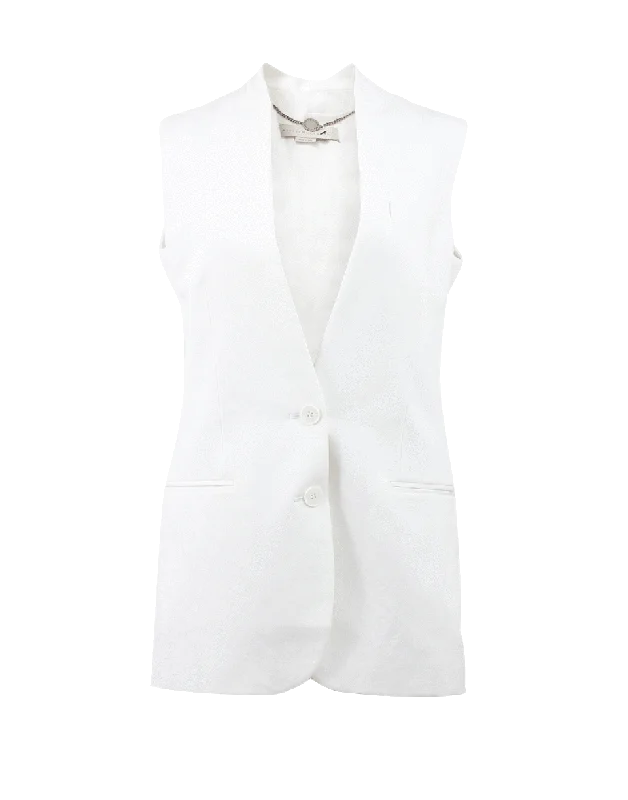 The Sale You’ve Been Waiting For!Asymmetrical Washed Cotton Vest
