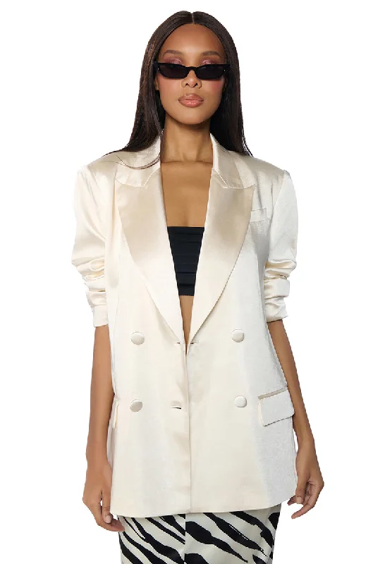 Shop Today, Save Tomorrow!BELMOND SATIN OVERSIZED DRESSY BLAZER