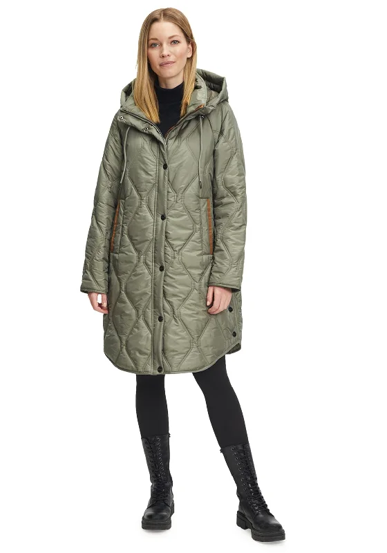 Incredible Savings Inside!Betty Barclay Long Quilted Jacket, Khaki