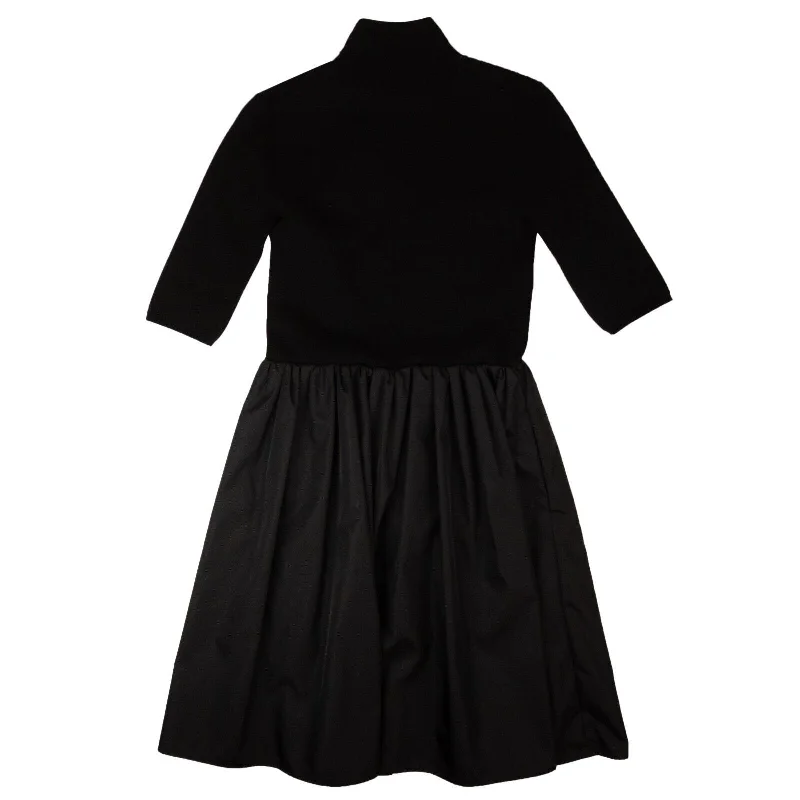 Don’t Wait – Deals Won’t Last!Black Nylon And Knit Midi Dress