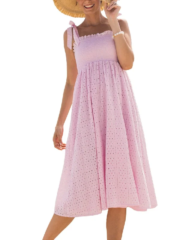 Buy More, Save More!Cabana Life Eyelet Midi Dress
