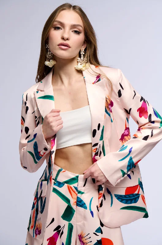 Your Wallet Will Thank You!CANDY RAIN SATIN LONGLINE BLAZER