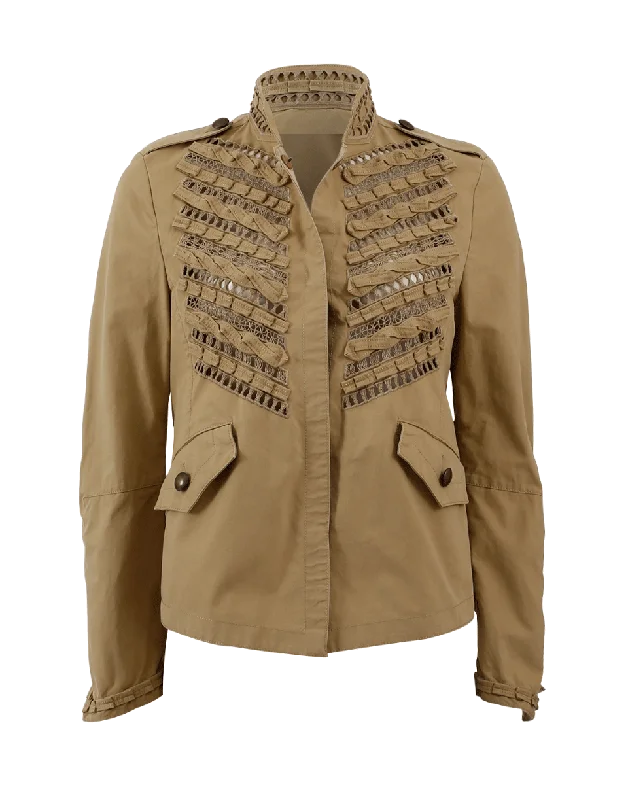 Unbeatable Prices!Canvas Snap Up Jacket