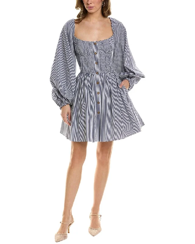Hurry! While Supplies Last!Carolina Herrera Balloon Sleeve Mini Dress