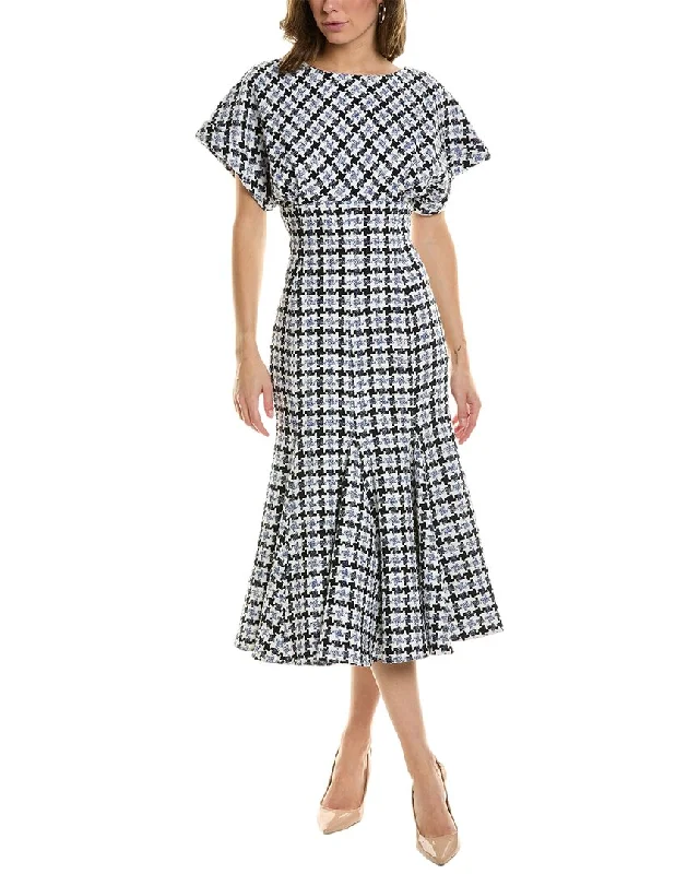 Shop Now and Save!Carolina Herrera Fitted Wool-Blend Midi Dress