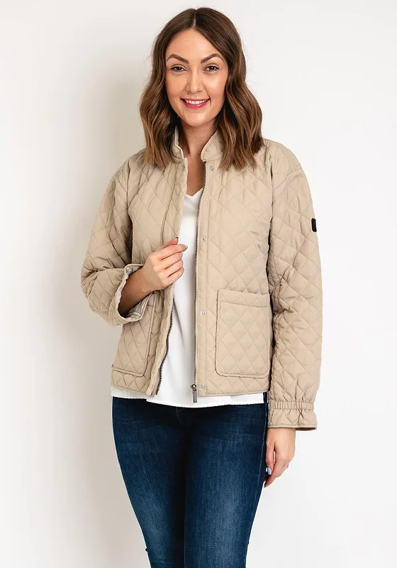 Your Exclusive Offer Awaits!Etage Diamond Quilted Short Jacket, Sand