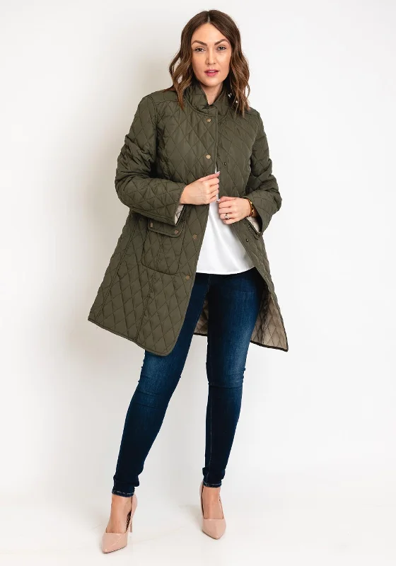 Your Dream Deal is Here!Etage Reversible Long Quilted Jacket, Army
