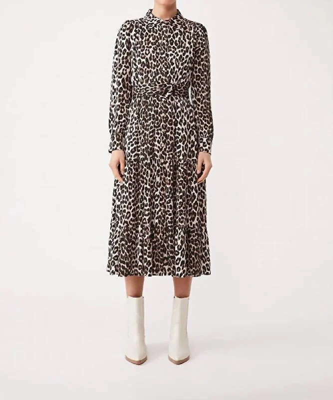 Flash Deals – Act Quickly!Cinzia Leopard Midi Dress