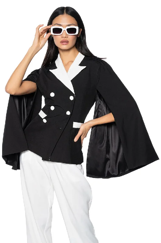Your Shopping Spree Starts Here!CLASSY CAPE BLAZER