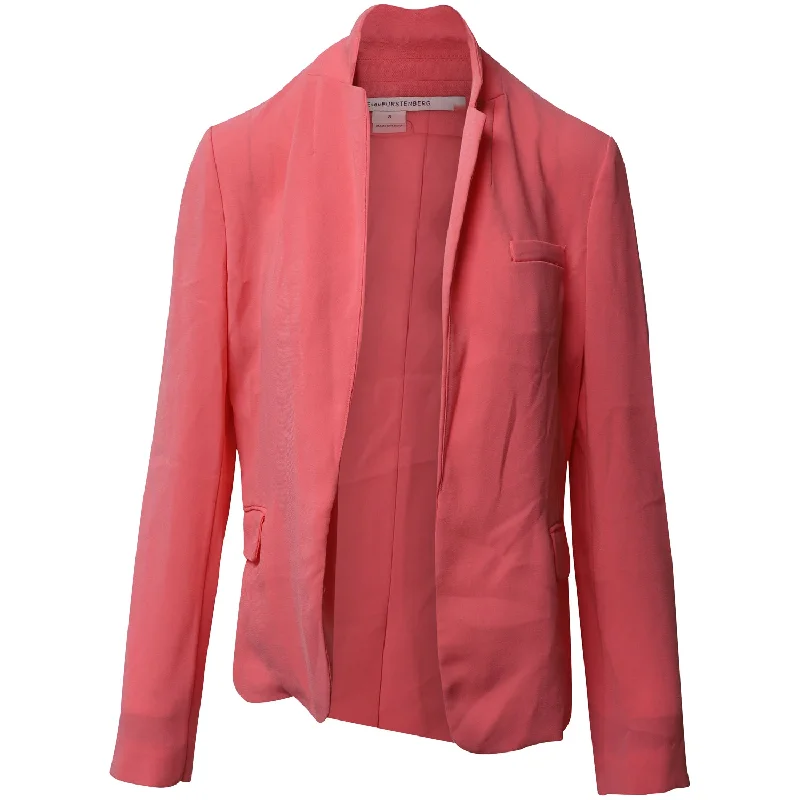 Shop Smart, Save Big!Diane Von Furstenberg Blazer Jacket in Pink Wool Blend