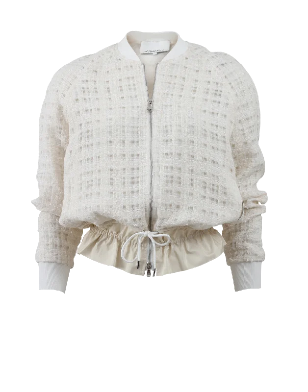 Limited Stock Available!Draw-String Tweed Bomber