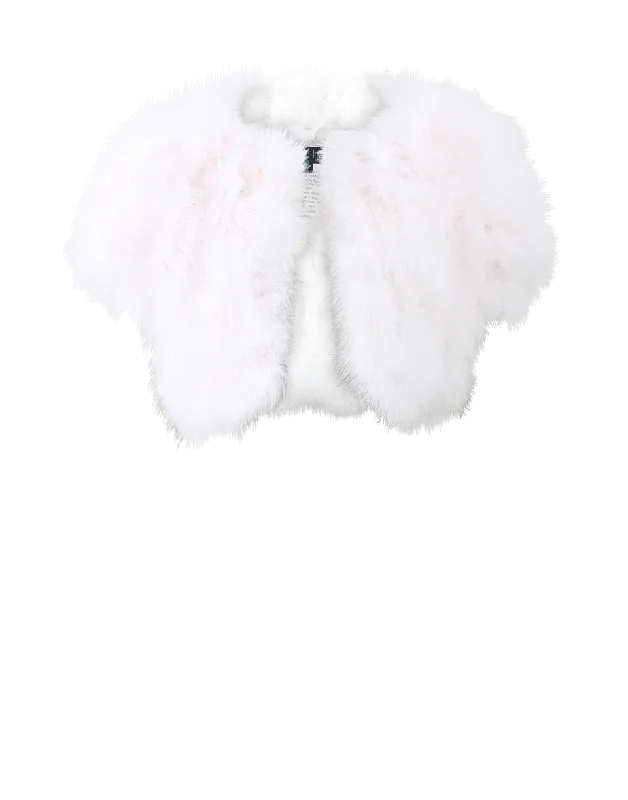 Get Ready to Save!Dyed Feather Shrug