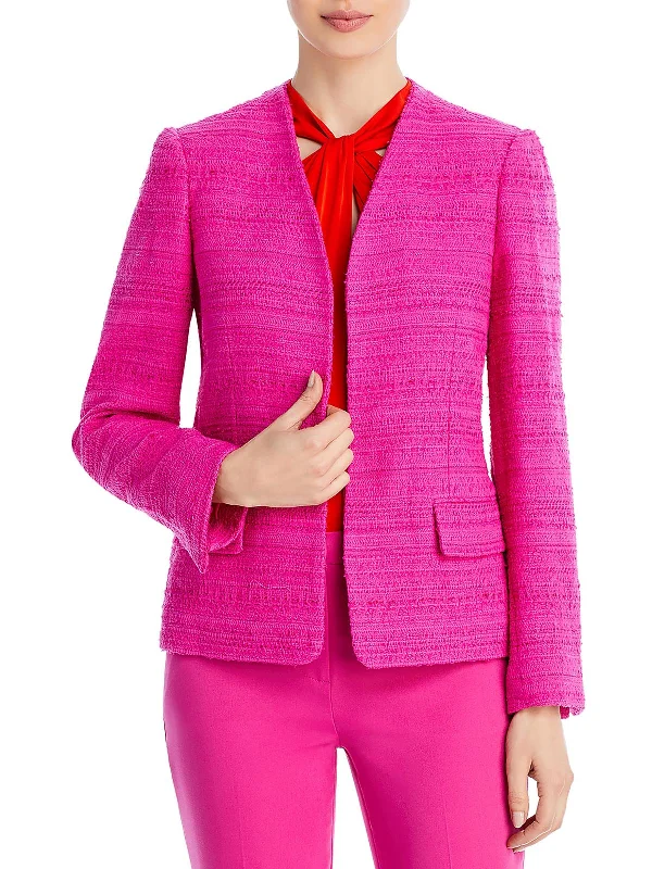 Snag the Best Prices Now!Elle Womens Tweed Business Open-Front Blazer