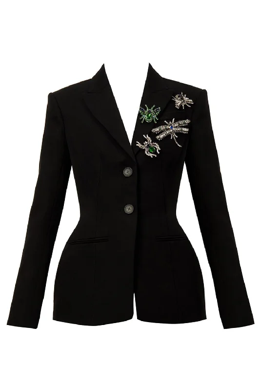 Your Shopping Wish, Our Discount Command!Embroidered Blazer
