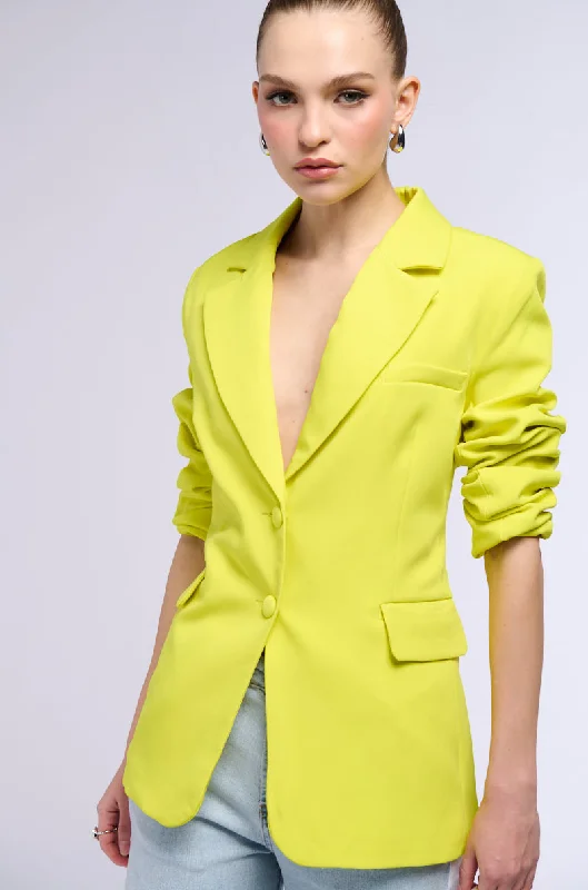 Instant Savings Await!EVERYDAY BLAZER IN YELLOW