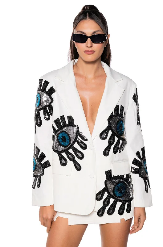 The Best Deals Won’t Wait!EYE FOR EYE SEQUIN BLAZER