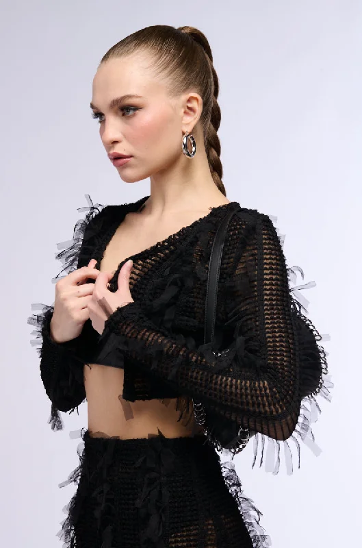 Hottest Discounts of the Year!FALLING TO PIECES STRETCH BOLERO