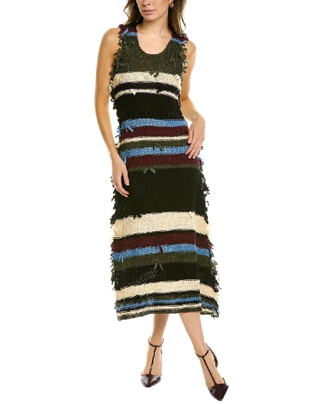 More Discounts, More Joy!Ferragamo Crochet Midi Dress