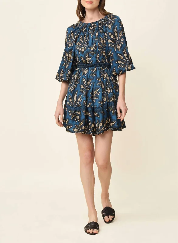 More Discounts, More Joy!Fitzgerald Mini Dress In Marli Sapphire