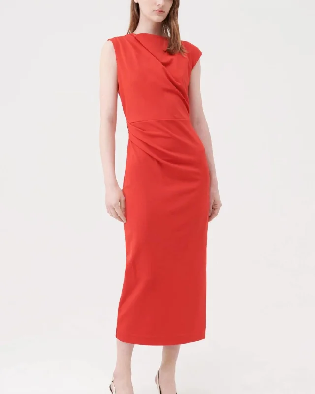 Act Fast – Limited Time Savings!Flo Jersey Midi Dress In Red