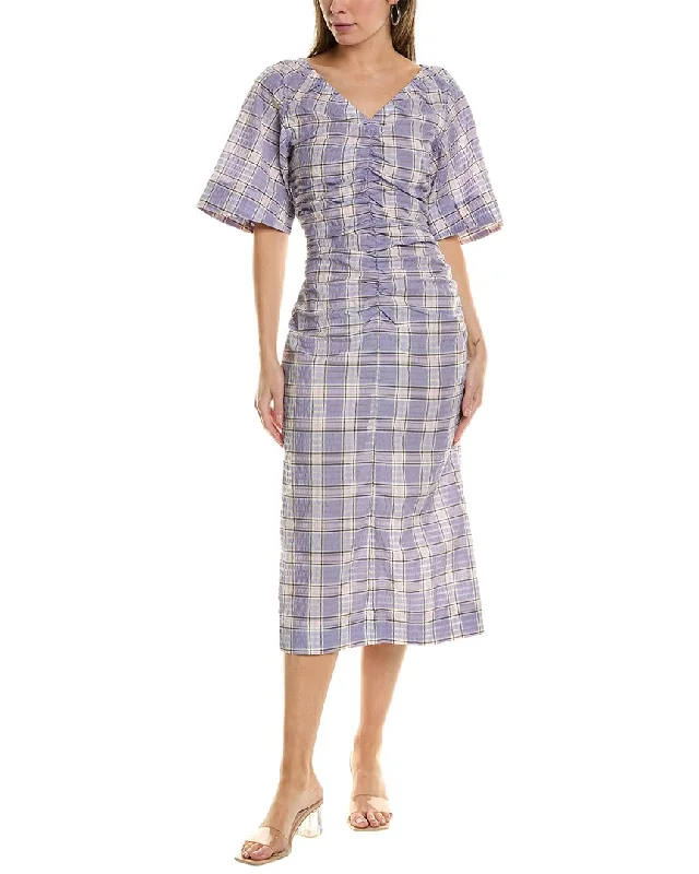 Biggest Sale of the Season!GANNI Seersucker Midi Dress