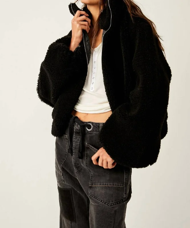 Huge Savings – Act Now!Get Cozy Teddy Jacket In Black