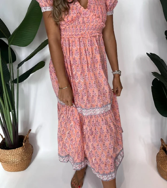 Shop More, Spend Less!Greta Midi Dress In Pink