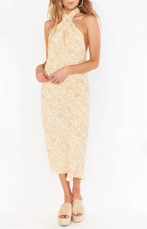 Find Your Perfect Deal Today!Jasmine Midi Dress In Desert Snake