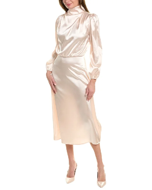Special Discounts Inside!JL Luxe Satin Midi Dress