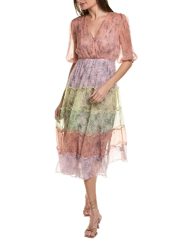 Find the Best Deals Here!Johnny Was Liza Silk Midi Dress