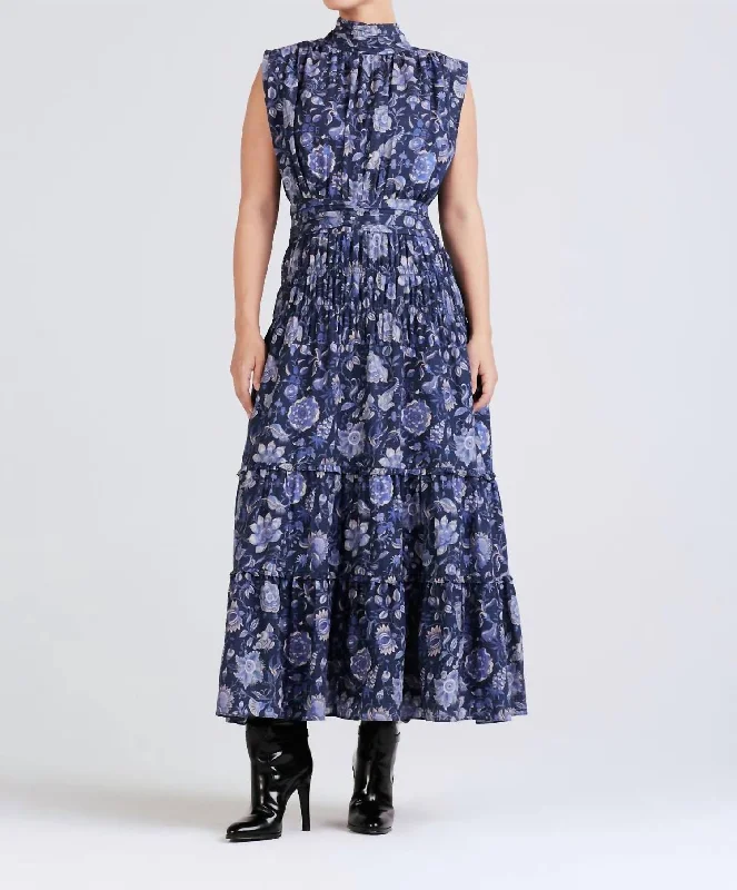 The Best Offers Are Here!Junia Midi Dress In Navy Multi