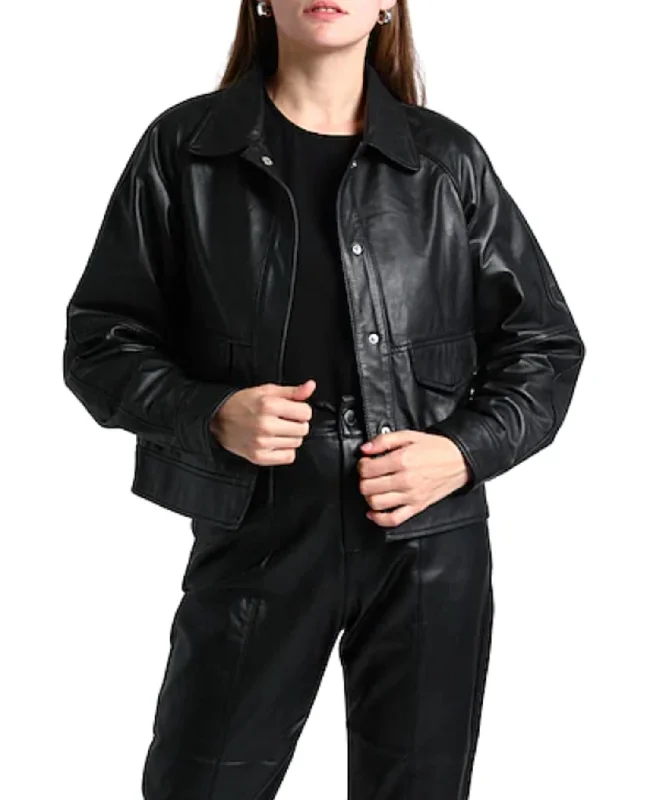 Only a Few Left – Order Now!Kylie Leather Jacket In Black