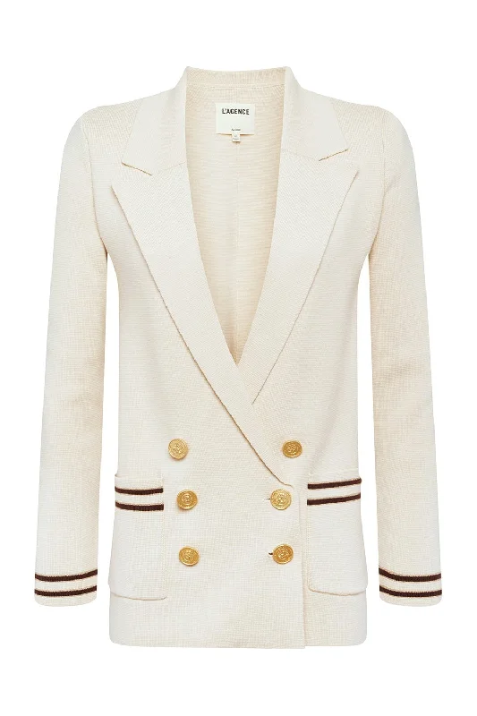 Enjoy Huge Discounts Now!Eileen Blazer - Porcelain Stripe