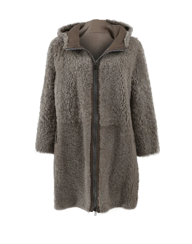 Sale Alert – Get Ready to Shop!Leather Shearling Coat