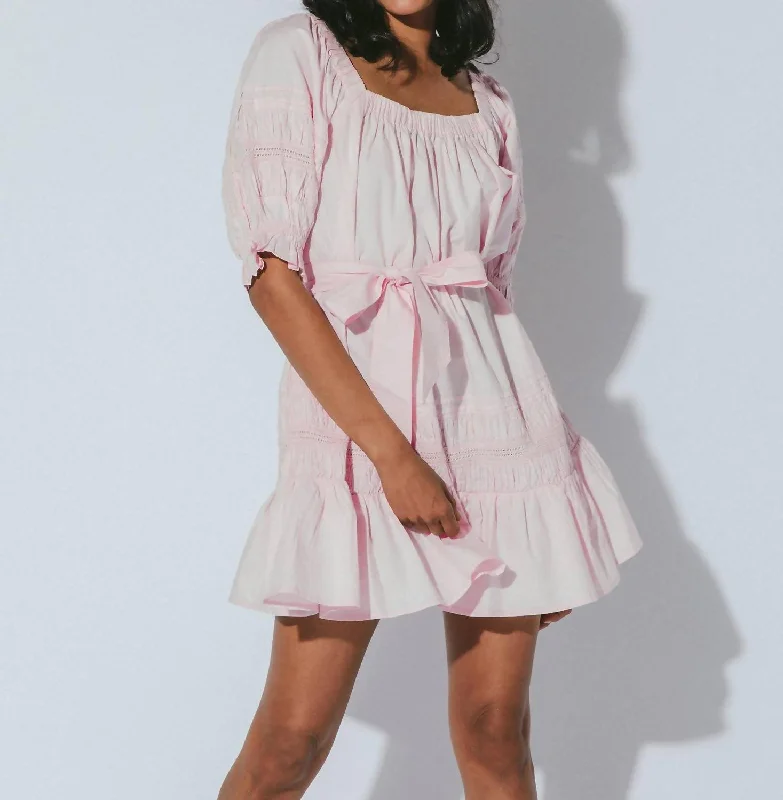 Steals and Deals Await!Lily Mini Dress In Blush