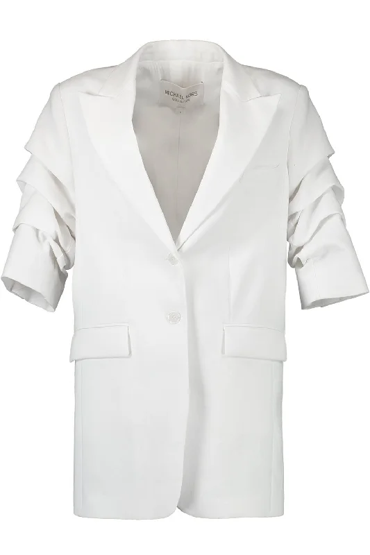 Hot Deals You Can’t Resist!Crushed Sleeve Boyfriend Blazer